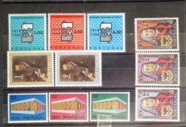 PORTUGAL: Des timbres neufs **/*/(*), 1946–1969, 4 photos