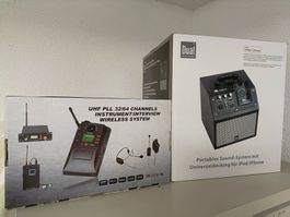 Dual iDB 1 Soundsystem mit Head-Set Microphon