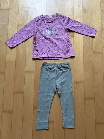 Set mit Hose + Shirt Bondi, rosa/grün, Grösse 86