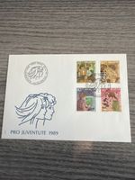 ✉️ Pro Juventute Briefmarkenbrief 1989, Top Zustand!