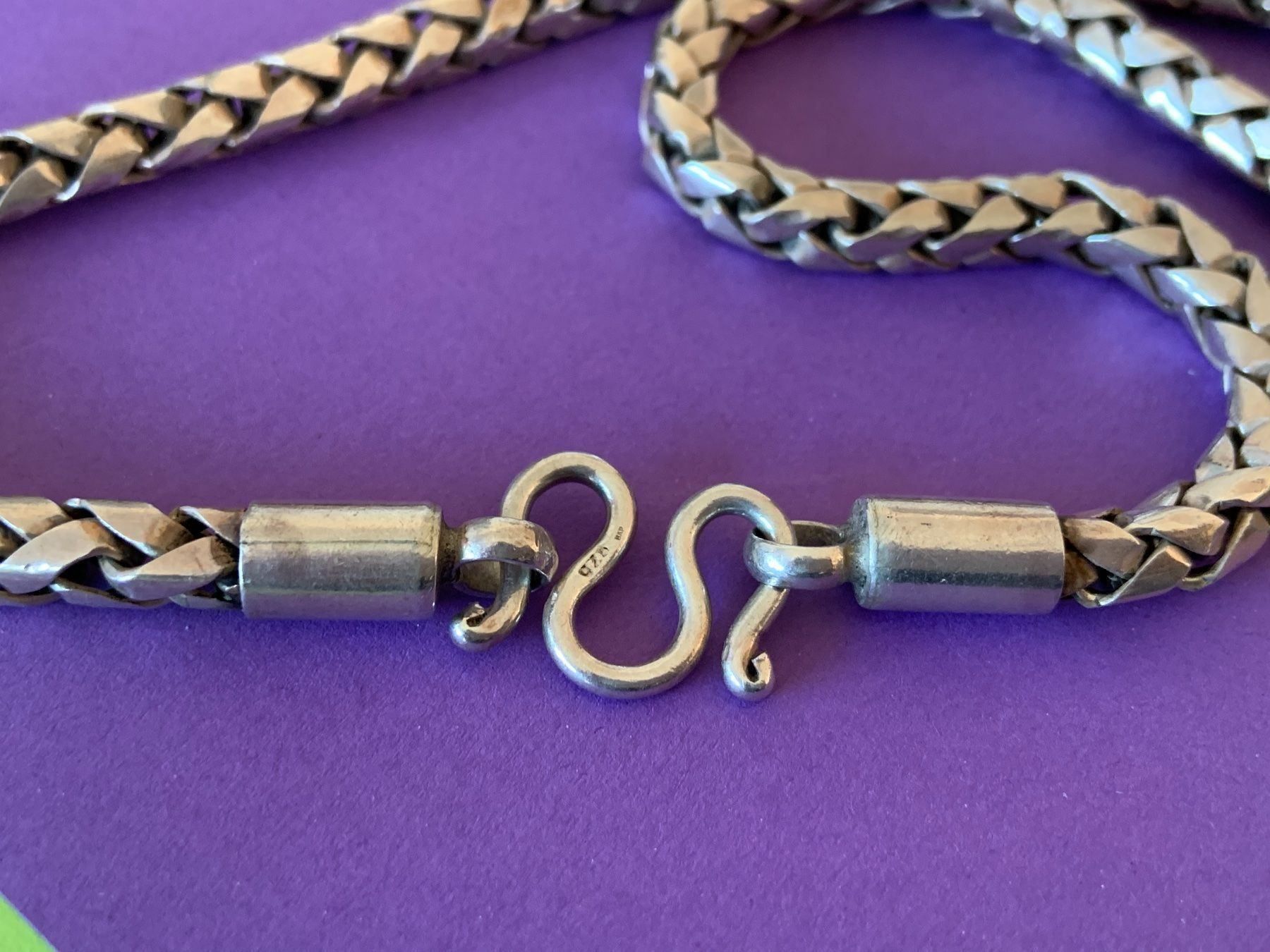 Catenine: Silberkette massiv! 4 kantig – Usato da Dittingen venduto da Bijoubelle 4