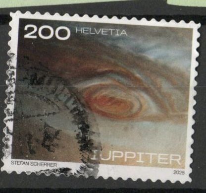 Alle Briefmarken: 2025 - Sondermarken "Unser Sonnensystem" - Jupiter – Gebraucht aus Schaffhausen von poststamp