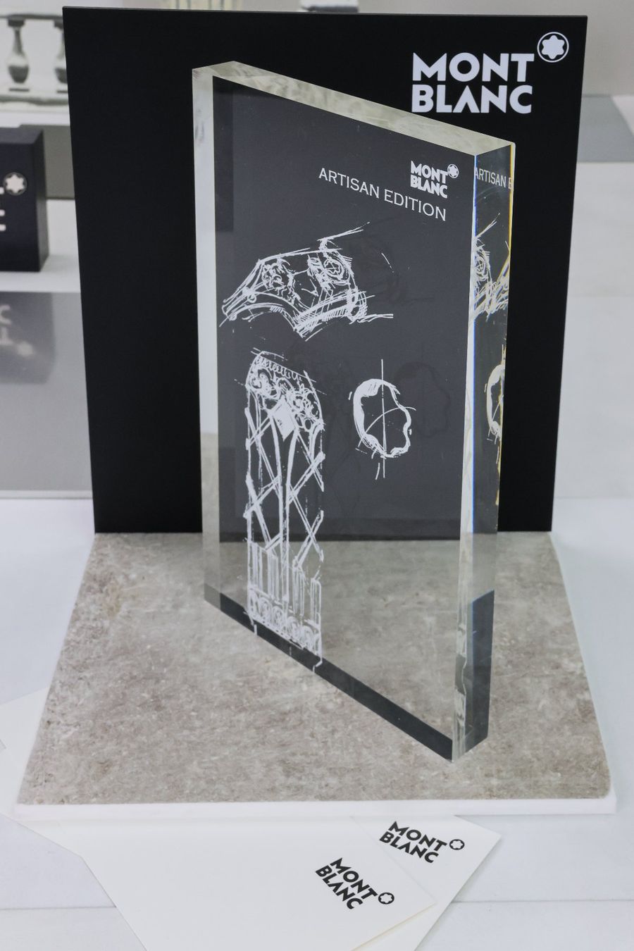 Tutte le decorazioni: MONTBLANC original Dekor aus Plexiglas - "ARTISAN EDITION" – Usato da Kilchberg ZH venduto da Luxury-Goods-CH 1