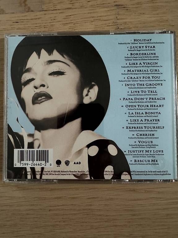 CDs: Madonna - the Immaculate collection – Gebraucht aus Brütten von voene77 1