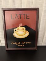 Kaffee Latte Werbeschild