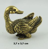 ENTE - Messing Figur - Dekoration - 3,7x3,7cm