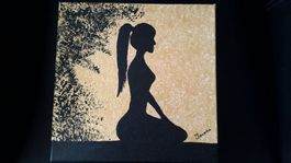 LEINWANDBILD UNIKAT 30 x 30 x 1.5 cm