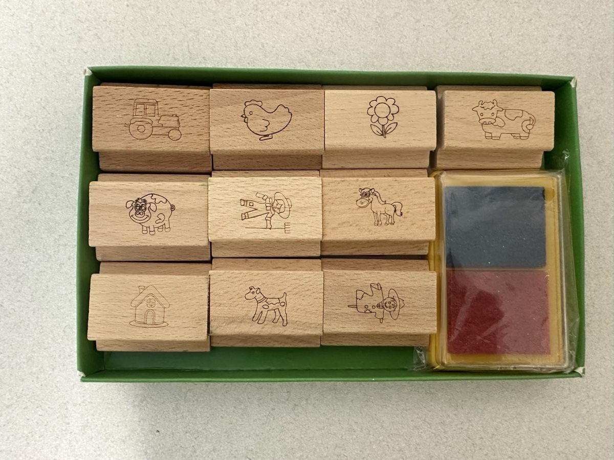 Stempel: Stempel Set Bauernhof mit 2 Farben – Gebraucht aus Züberwangen von Niko_4 2