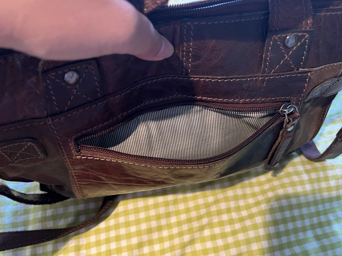 Sacs femmes: Brown Leather Handbag with inner fabric – D'occasion à Horgen par CarmenRL 5