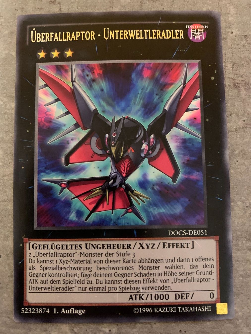 Yugioh Carte collezionabili: Überfallraptor - Unterweltleradler, Rare – Usato da Gränichen venduto da Pauli94