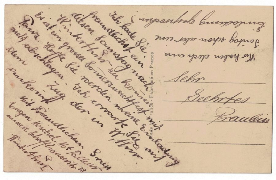 Cartoline postali: Romantik: Paar im Garten – Usato da Frauenfeld venduto da POML 1