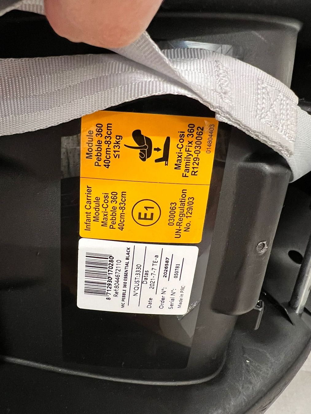 Maxi-Cosi Sièges auto: Maxi Cosi mit Basestation – D'occasion à Brütten par Aegi12 3