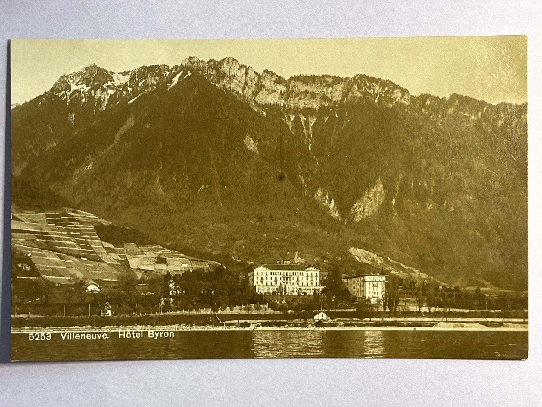 Ansichtskarten: Villeneuve - Hôtel Byron – Gebraucht aus Steg VS von _vinci_