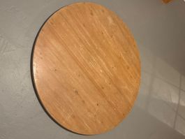 Tischplatte rund Holz Durchmesser 120 cm