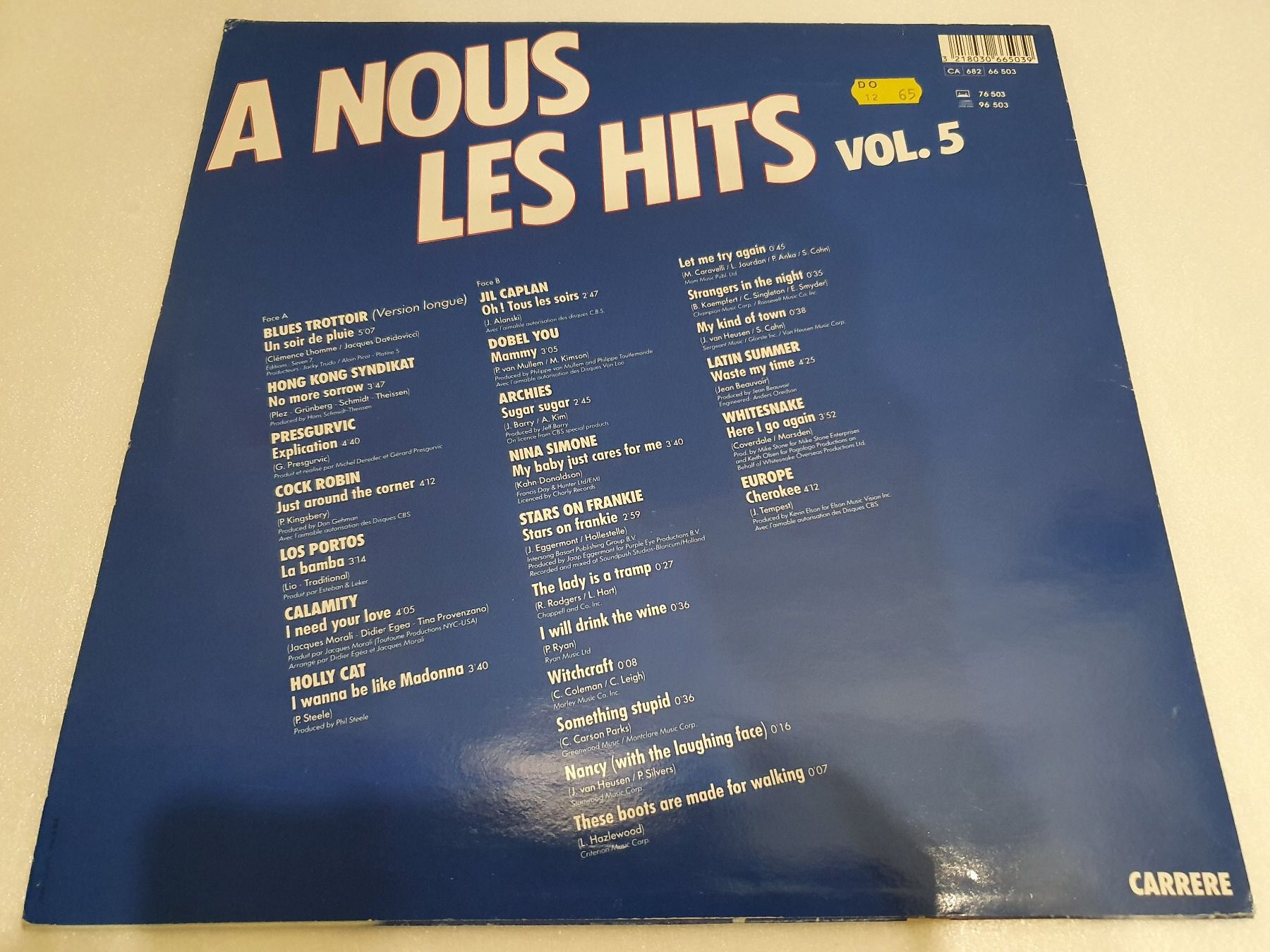 Dischi in vinile: À Nous Les Hits Vol. 5 – Usato da Uster venduto da Vinyl-Leidenschaft 1