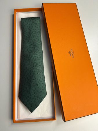 Hermès Punkte Muster Krawatte