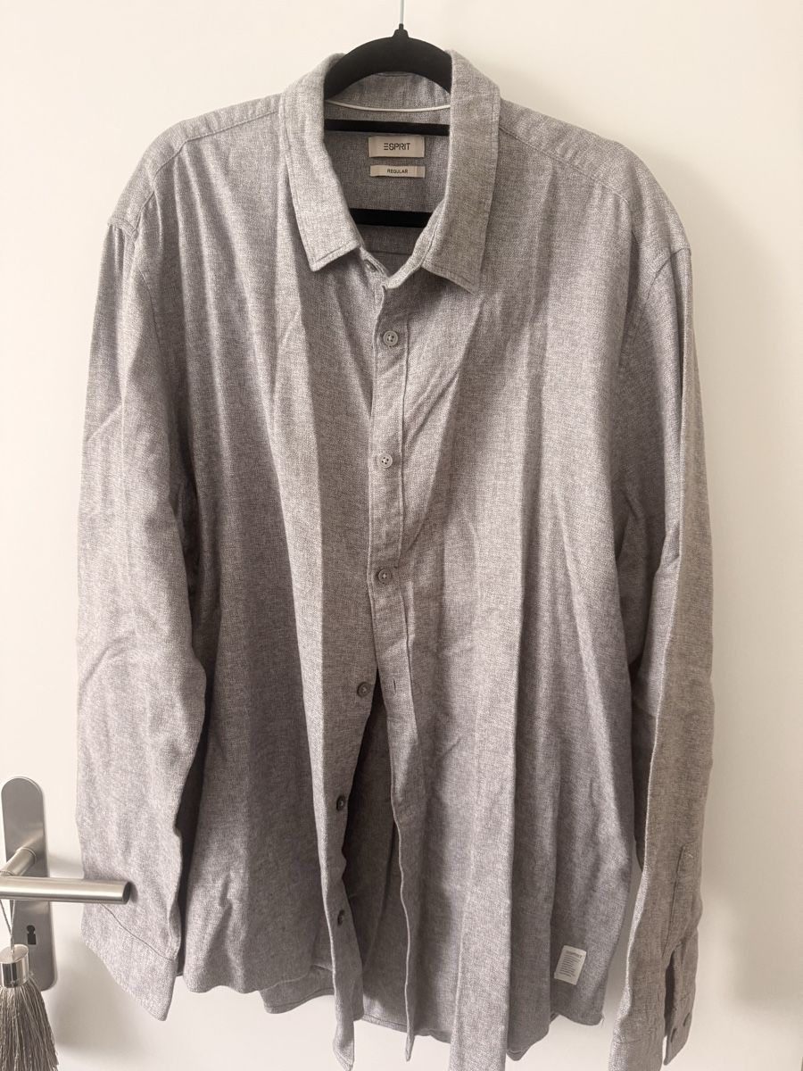 Esprit Camicie: Esprit Herren Hemd Grau XXL – Nuovo (secondo la descrizione) da Pfaffhausen venduto da Beli94