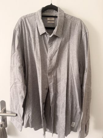 Esprit Herren Hemd Grau XXL