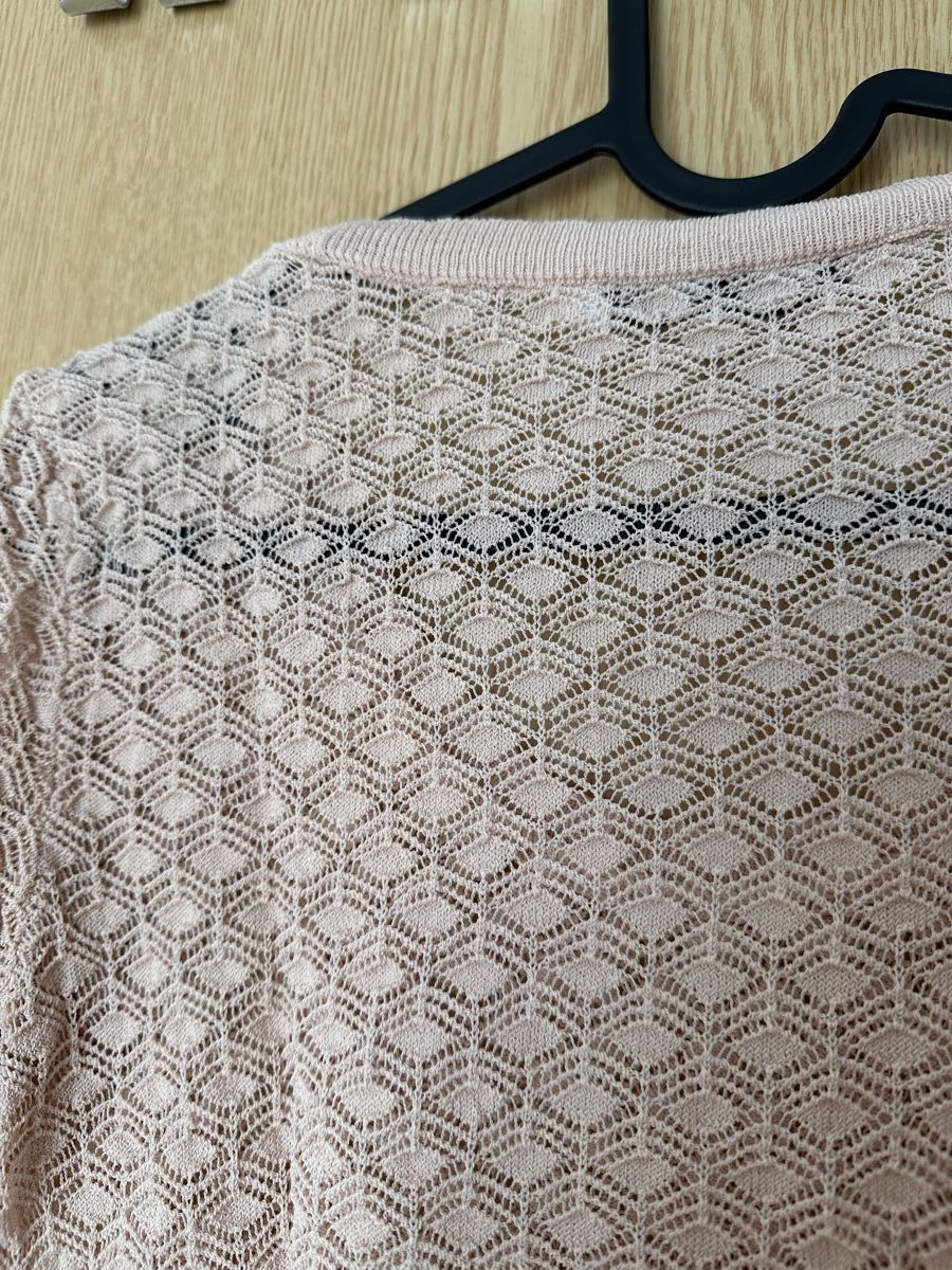 Zara T-shirt: Shirt Zara pink crochet S – Usato da Gordola venduto da EleSecondHand-TCG 3