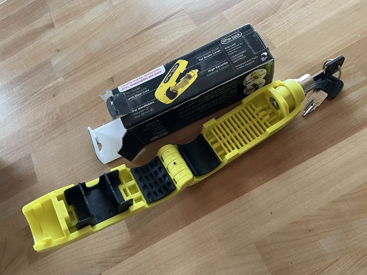 Schlösser: Motorrad Lenker Schloss von Grip Lock – Gebraucht aus Rümlang von euqinom16 1