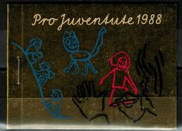 Markenheftchen Pro Juventute 1988 gestempelt ET