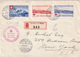 Rotkreuz-Sonderflug Genf - Zürich 1939, weiter nach New York