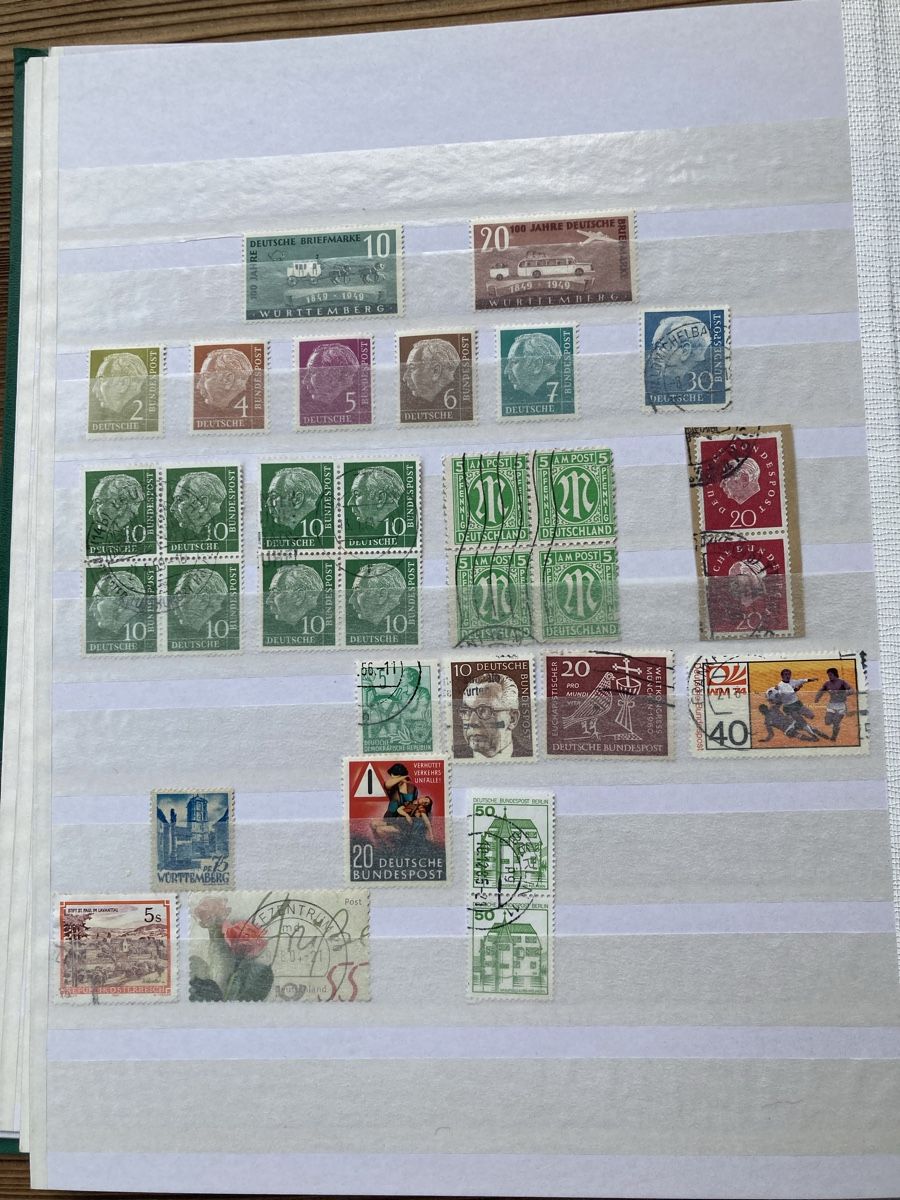 Alben: Deutsche Briefmarken, ca. 20 Seiten voll – Gebraucht aus St.Gallen von WrigleyCH 2