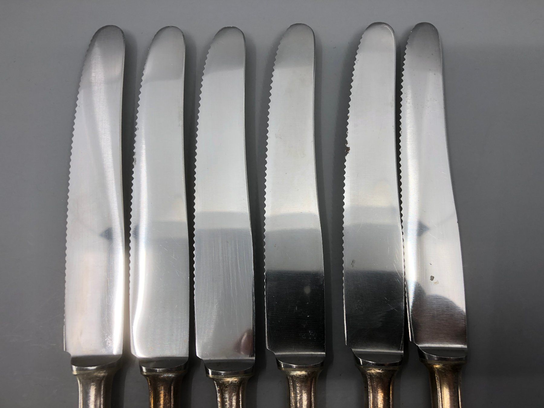 Posate: 6 Tafelmesser versilbert Oka Steakmesser – Usato da Basel venduto da Tiabeanie 5