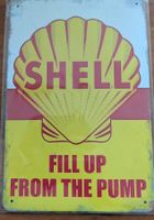 Shell / A4 Blechschild /Deko-Schild, neu originalverpackt