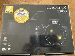 Digitalkamera Nikon Coolpix P900 schwarz mit OVP gebraucht