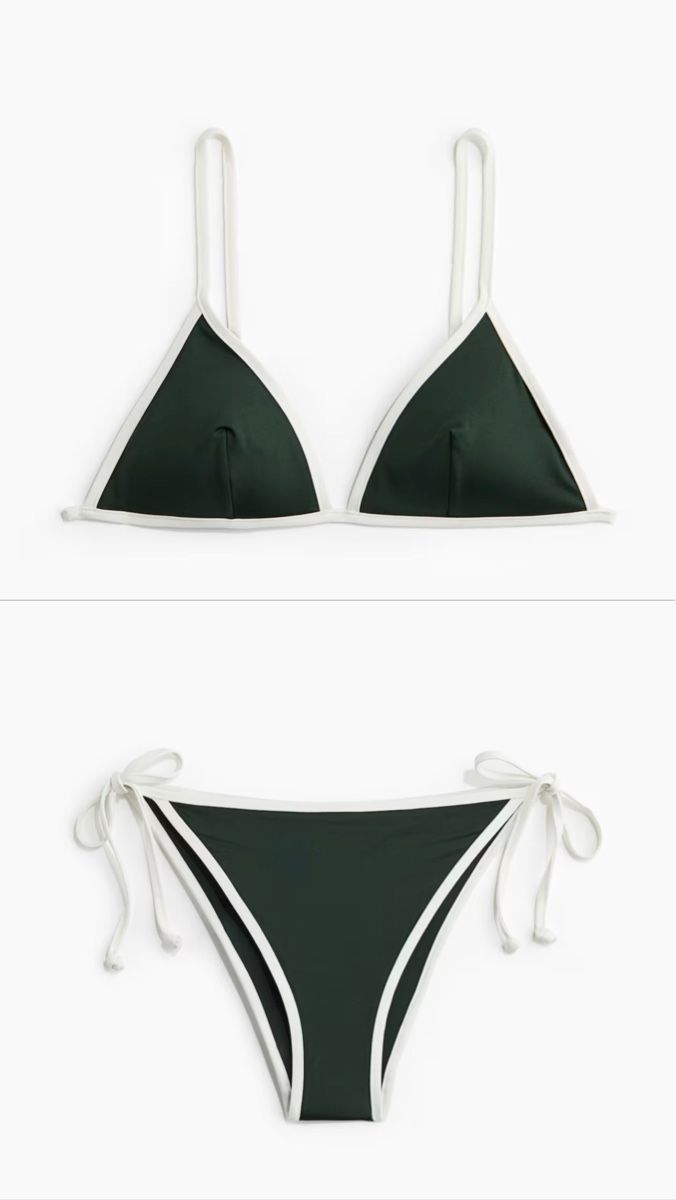 H&M Costumi da bagno & Bikini: Bikini Set H&M Grün Weiss, Gr. M – Usato da Dietlikon venduto da lizz.yy