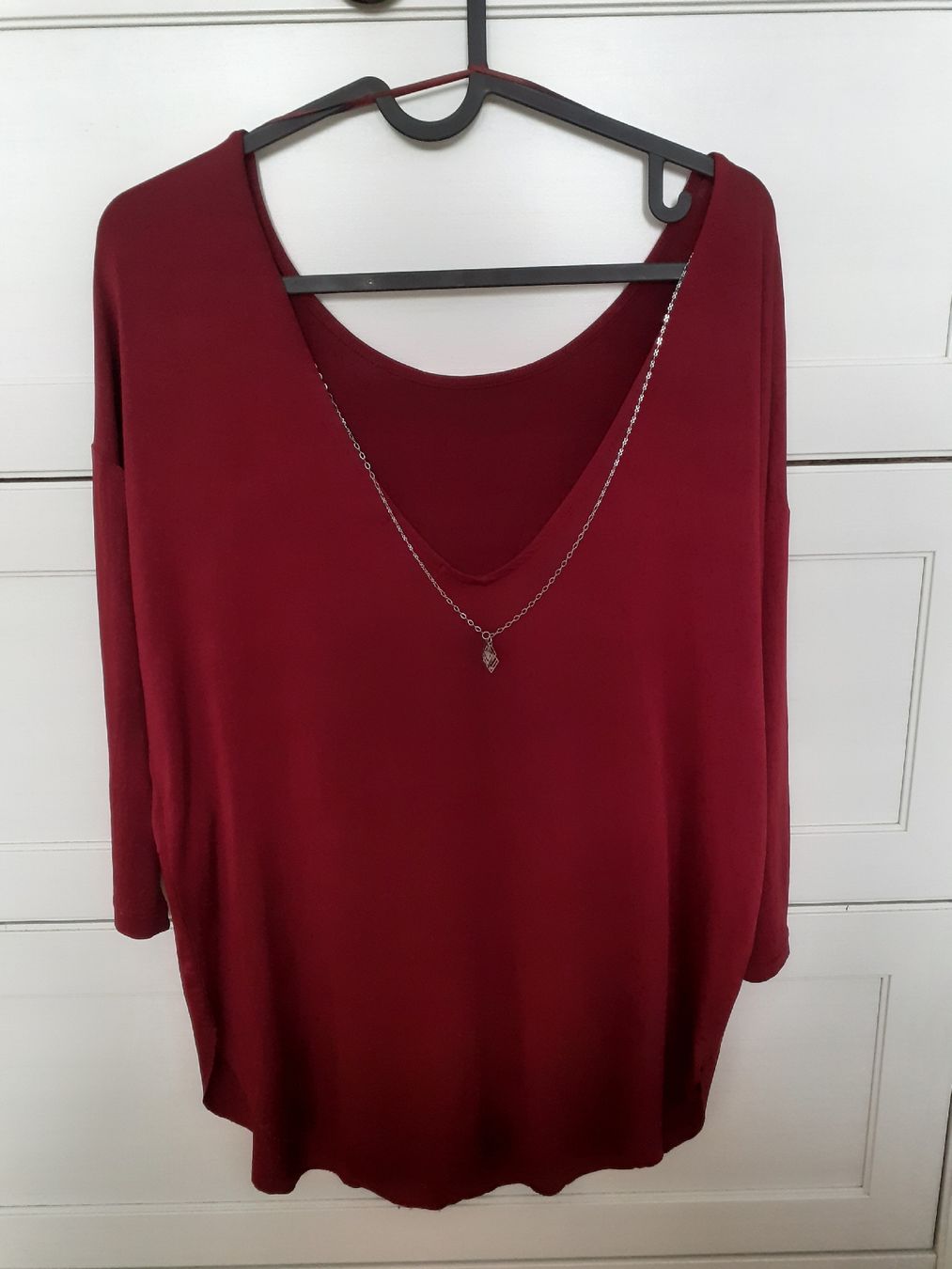 Stradivarius Camicette: Burgundy blouse from Stradivarius – Usato da Basel venduto da n23_j8jr