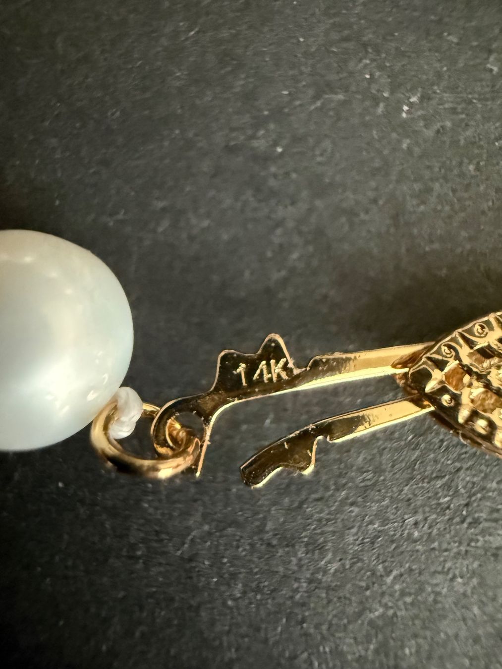 Catenine: Echte Perlen Kette mit Gold Verschluss 585, 14K – Usato da Spiegel b. Bern venduto da Rogger72 3