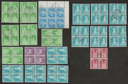Schweiz19 Viererblock 1963 Leuchtstoff Papier Katalog 129.-