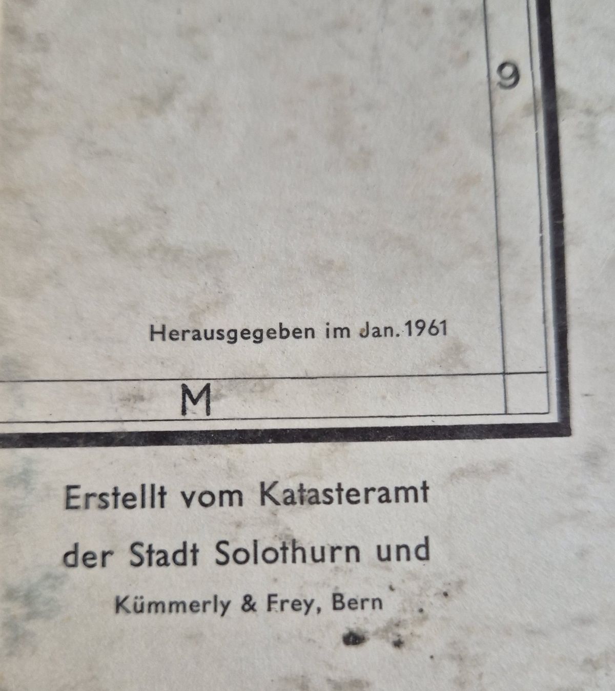 Landkarten & Atlanten: Stadtplan der Stadt Solothurn 1961 – Gebraucht aus Rüttenen von Mushorn 2
