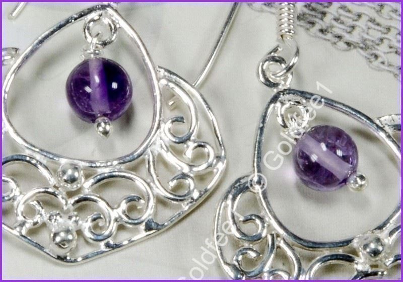 Orecchini pendenti & Orecchini a lobo: AMETHYST, Amethyst Ohrhänger 925 Silber – Nuovo e nell'imballaggio originale da Oberglatt ZH venduto da Goldfee1 1