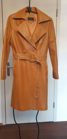 Trenchcoat  Echte Leder Gr.S Neu
