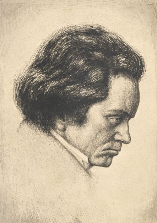 Incisioni: Gravure signée HOFFMANN Werner Ernst, Beethoven – Usato da Morges venduto da 4WLS 4