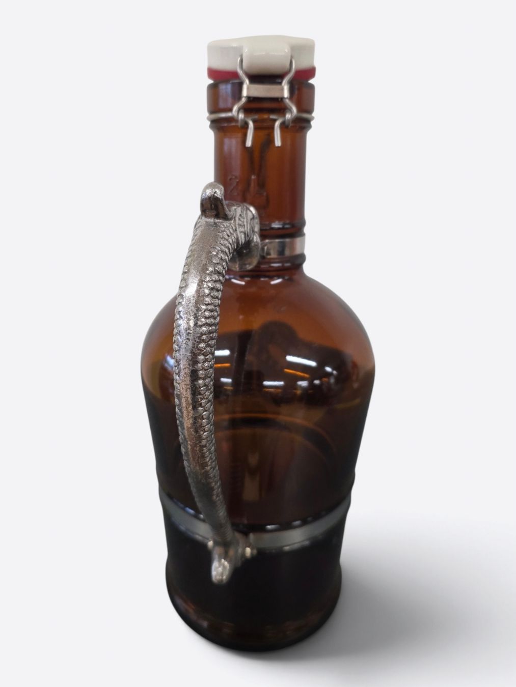 Bicchieri, Caraffe & Bottiglie: Vintage 2L Bier-Siphon Egger Bier Worb Drachengriff – Usato da Rieden AG venduto da RuvensBrocki 3