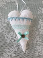 Geschenk Herz Deko Shabby Chic  Muttertag Geburtstag Spitze