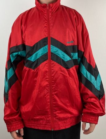 Adidas Zig Zag Vintage Trainingsjacke – Gr. L (F 180) – 90s 