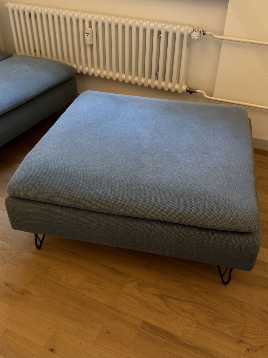 Ikea Hocker: Ikea Söderhamn Hocker graublau – Gebraucht aus Zürich von alebazias