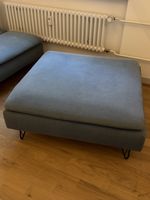 Ikea Söderhamn Hocker graublau