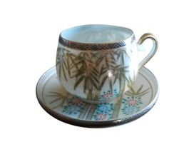 Teetasse Japan Eierschalenporzellan Bambus antik