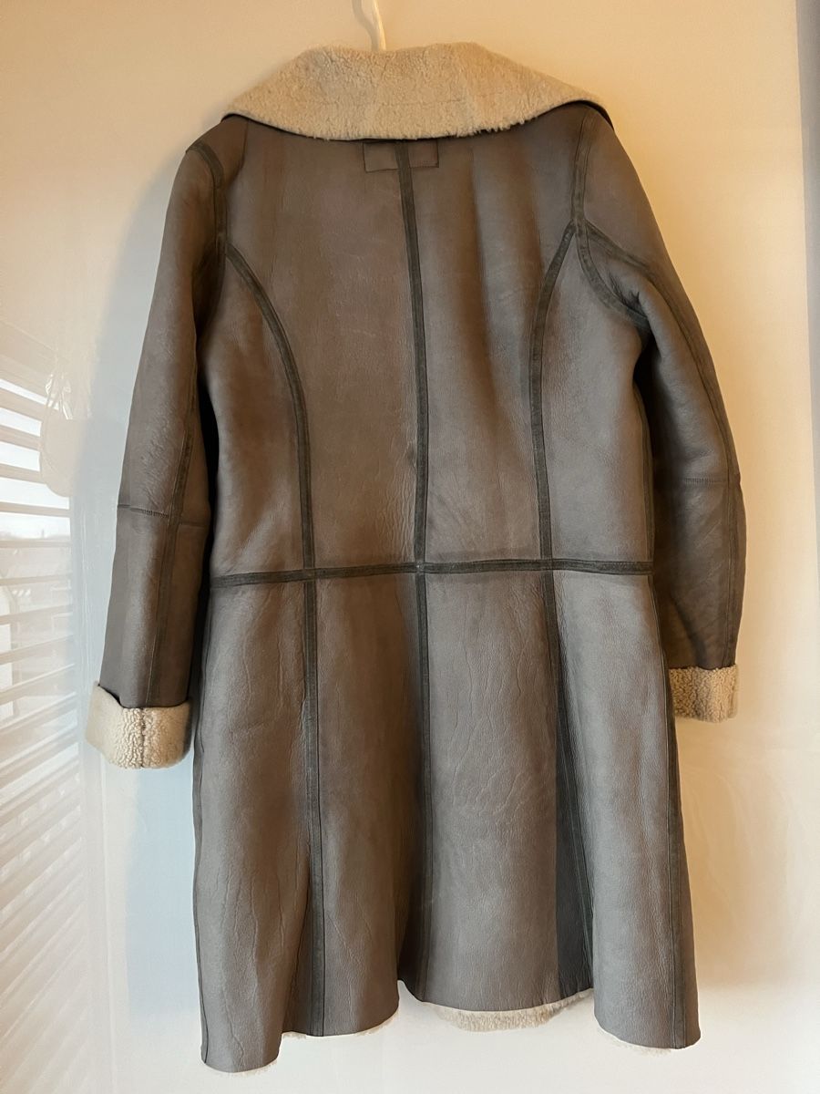 Closed Mäntel: CLOSED Shearling-Mantel, Grösse L, Grau - Leder – Gebraucht aus Langenthal von Alperose_5 1