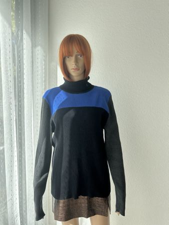 Lauren Ralph Lauren Pullover blau schwarz Grösse 2X
