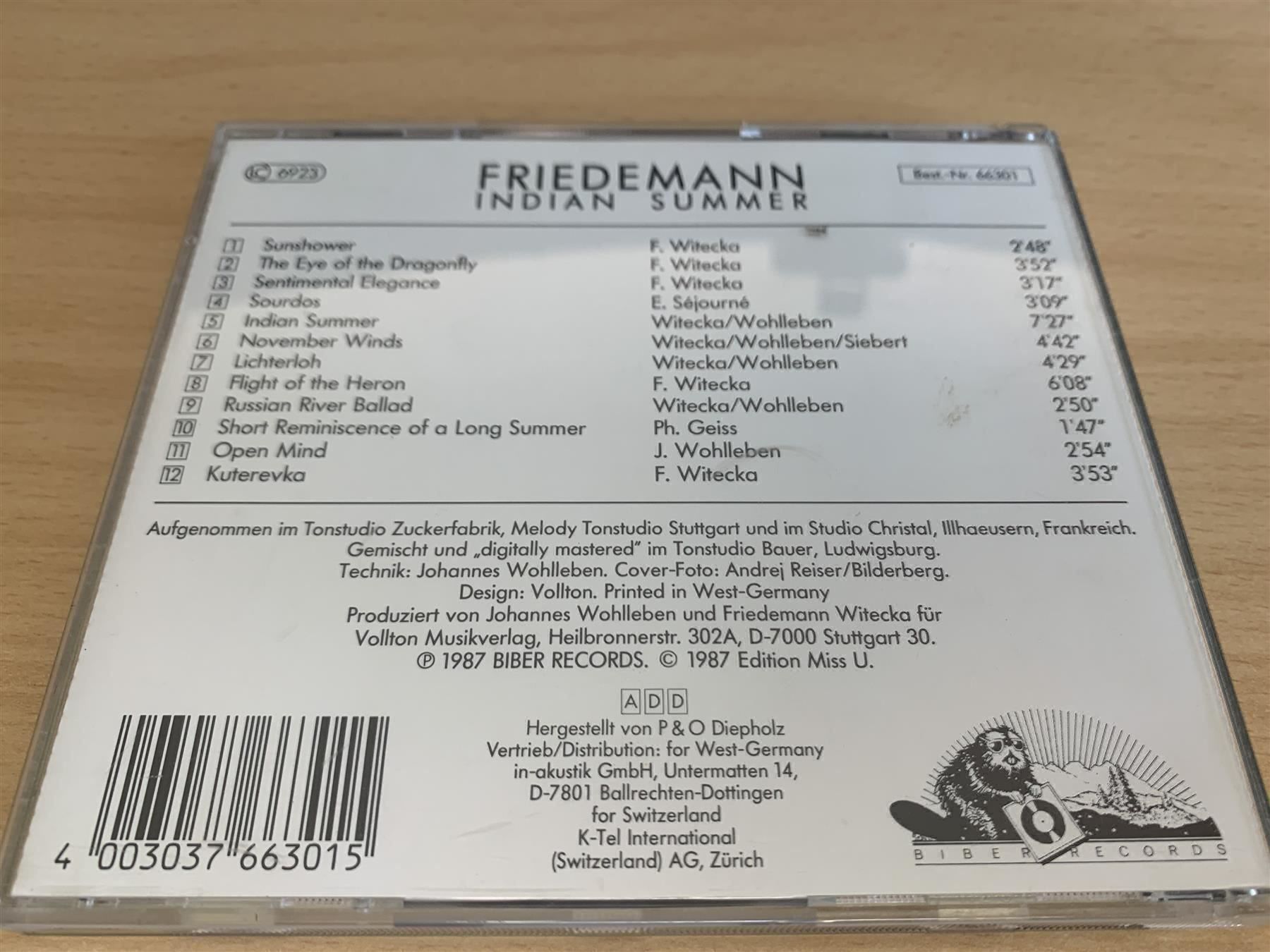 CD: Friedemann – Indian Summer – Usato da Rikon im Tösstal venduto da Alpenmutz 1