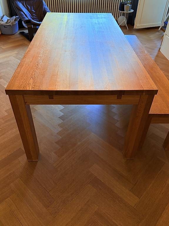Tavoli: Esstisch Eiche 220x100 mit Bank + Platten - SUPER – Usato da Basel venduto da mar_w7l9
