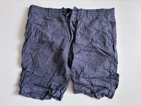 HALLINGER Checked Summer Shorts, Size XL