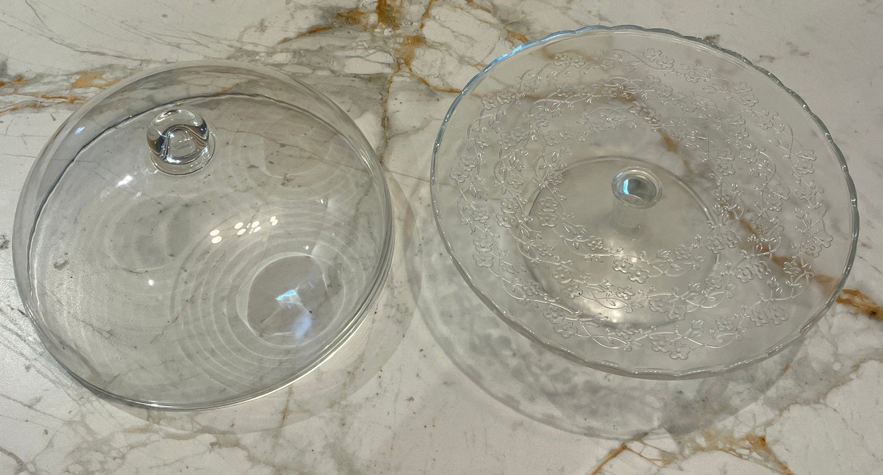 Ikea Plateaux: IKEA - Plat de présentation à couvercle, verre transparent – Neuf (Voir description) à Le Noirmont par bouboun21 1